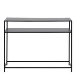 Newcastle Console Table with Open Shelf in Matt Black