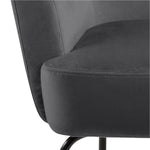 Melissa Lounge Chair in Dark Grey