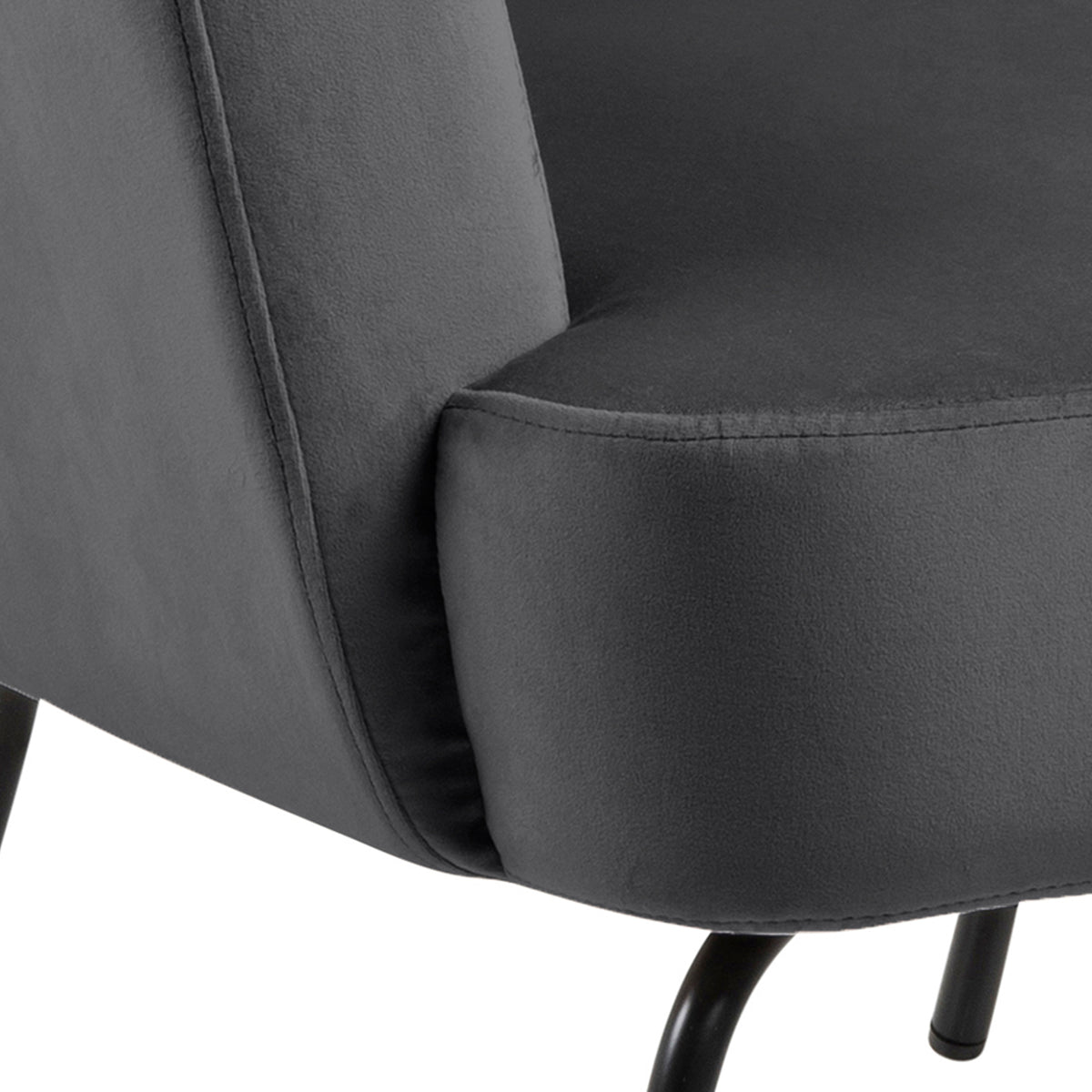 Melissa Lounge Chair in Dark Grey