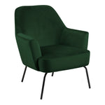 Melissa Lounge Chair in Forest Green