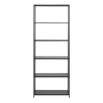 Newcastle Tall Bookcase with 5 Shelves in Matt Black