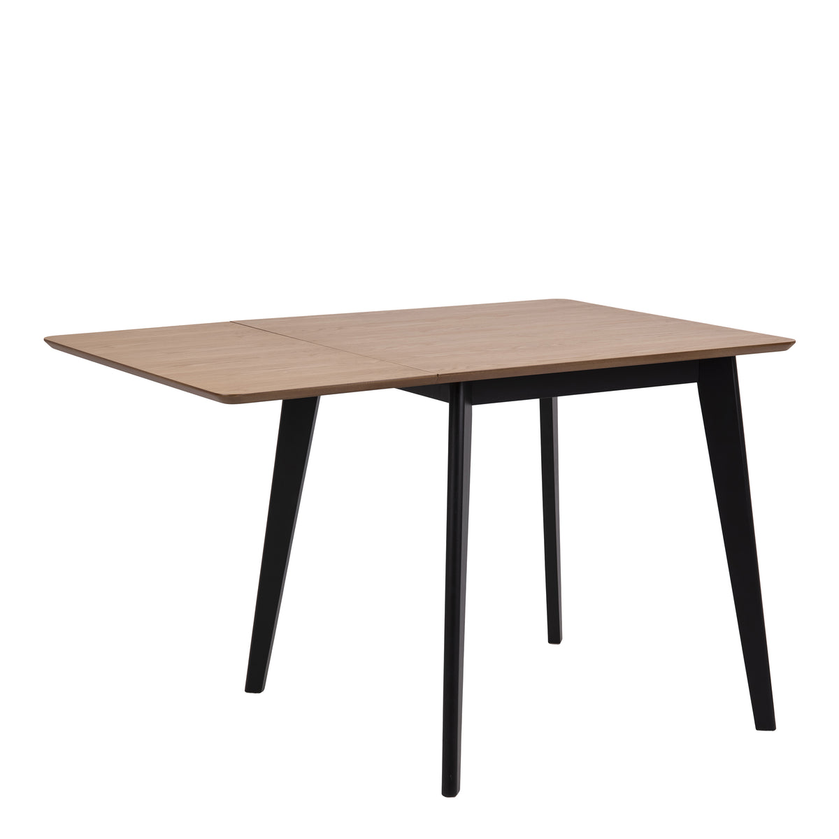 Roxby Extending Dining Table 80-120cm in Oak & Black