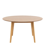 Roxby Round Dining Table in Oak 140x76cm