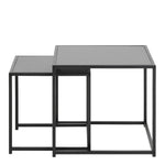 Seaford Nest of Tables in Ash Black