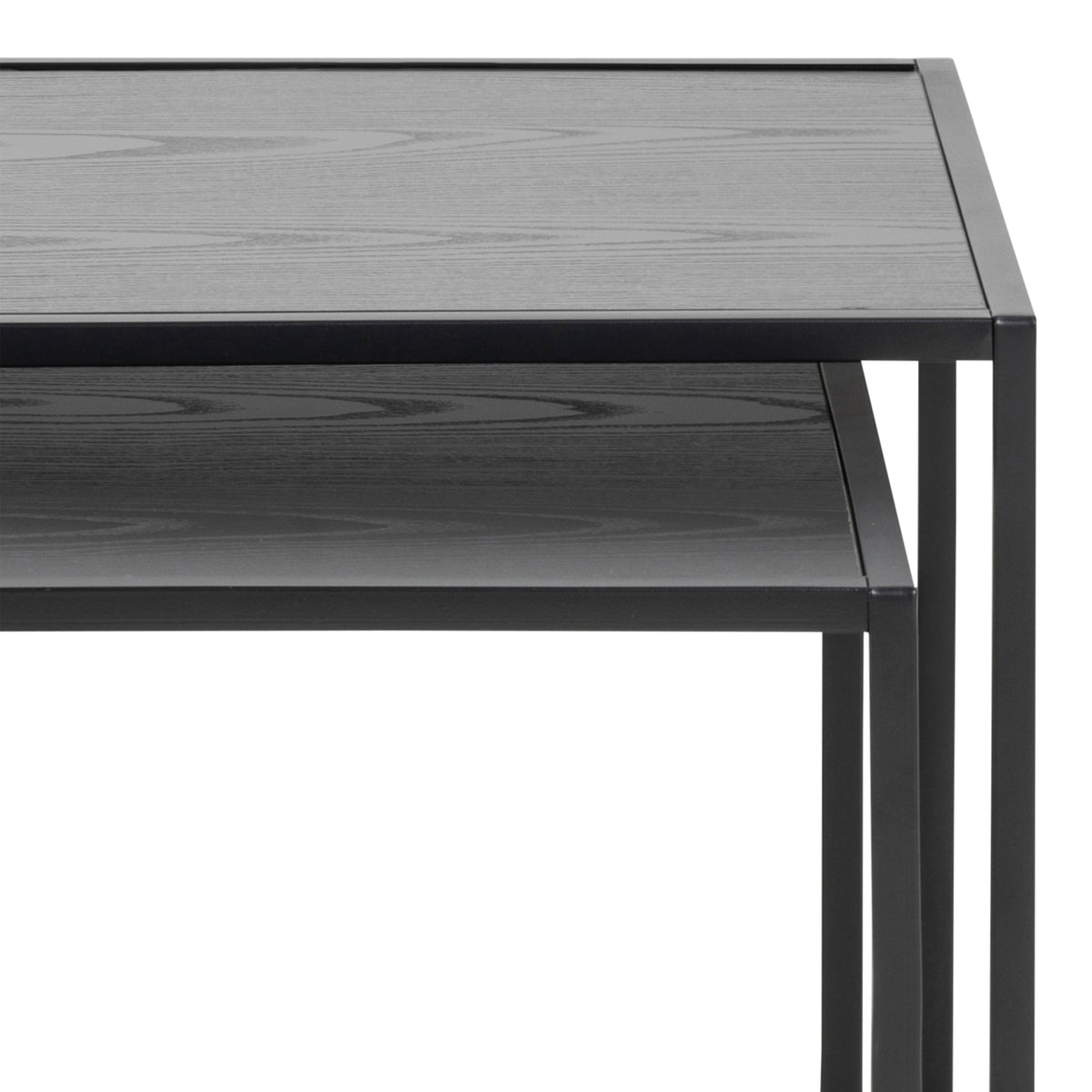 Seaford Nest of Tables in Ash Black