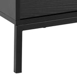 Seaford 2 Door 1 Drawer TV Unit in Ash Black