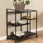 Newcastle Serving Trolley in Matt Black