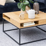 Willford Coffee Table in Oak & Black