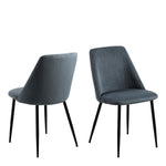 Ines Dining Chair in Grey Set of 4