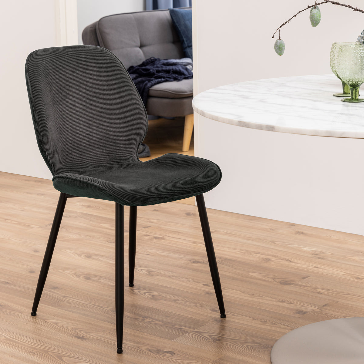 Femke Dining Chair in Anthracite Set of 4