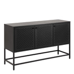 Newcastle 3 Door Raised Sideboard in Matt Black