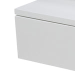 Ashlan Bedside Table with 1 Drawer in White