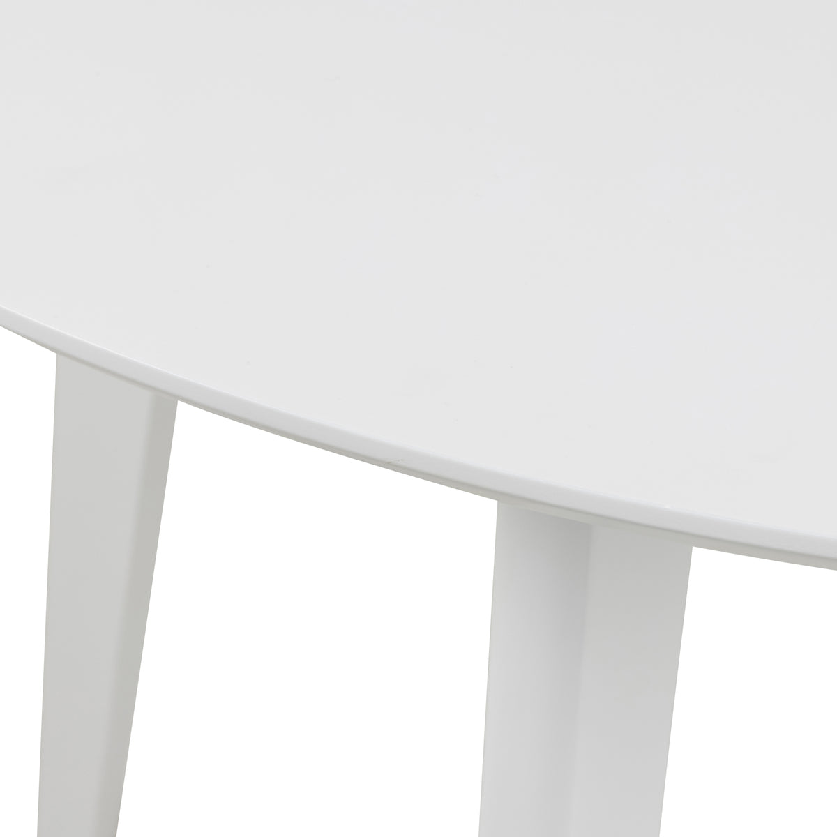 Roxby Round Dining Table in White