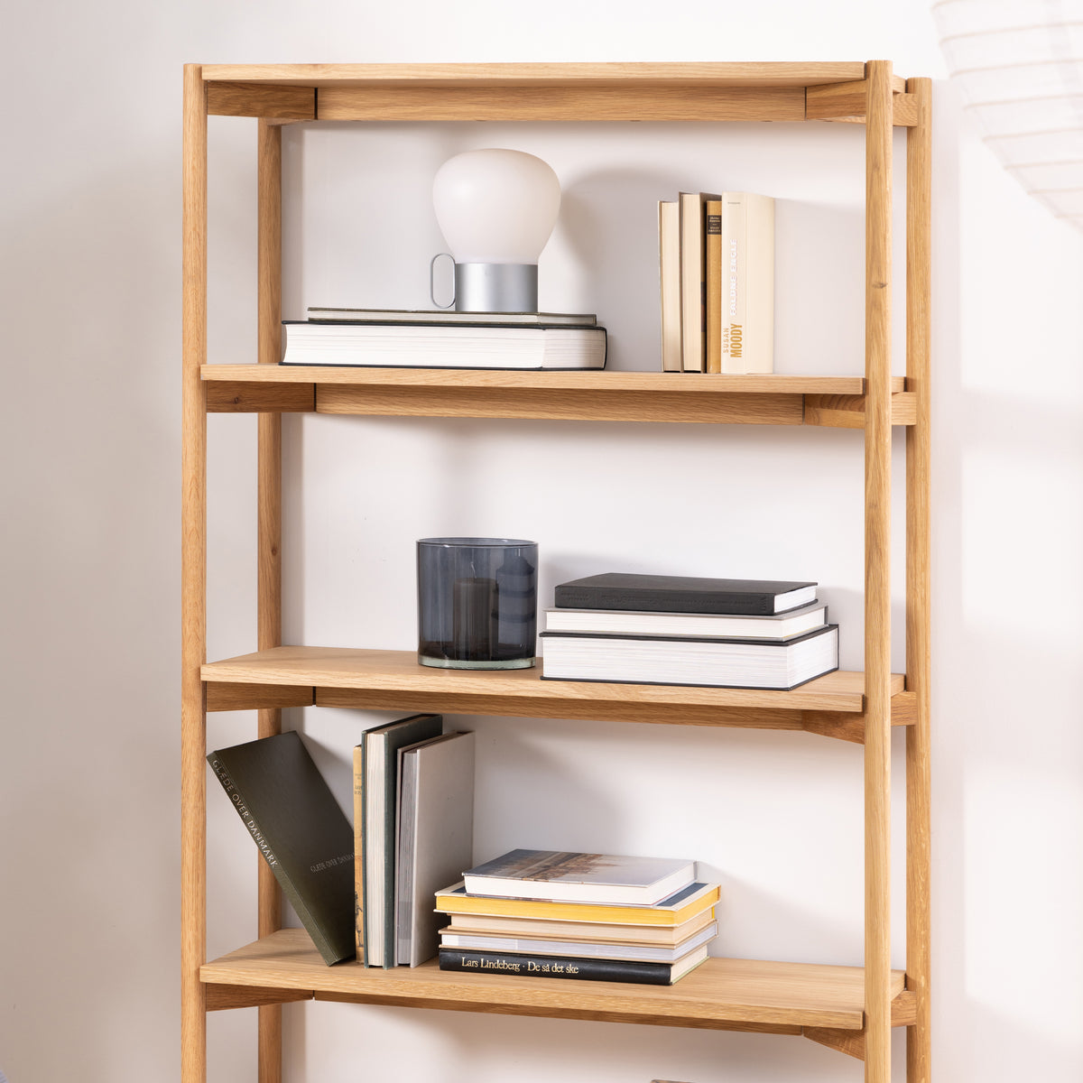 Braidwood bookcasewith 4 shelves in Oak