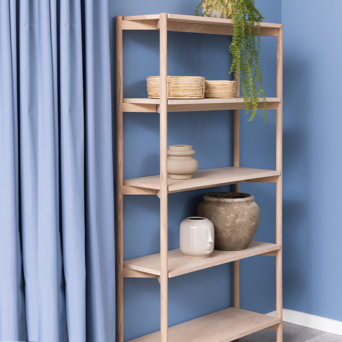 Braidwood Bookcase with 4 Shelves in White