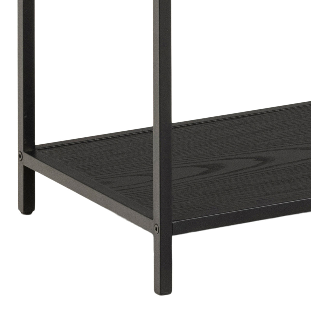 Seaford Bookcase with 4 Shelves in Black