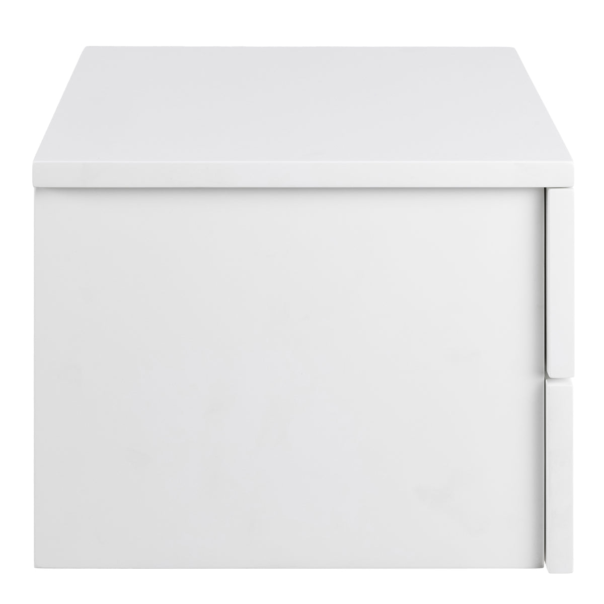 Avignon Bedside Table with 2 Drawers in White