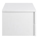 Avignon Bedside Table with 2 Drawers in White