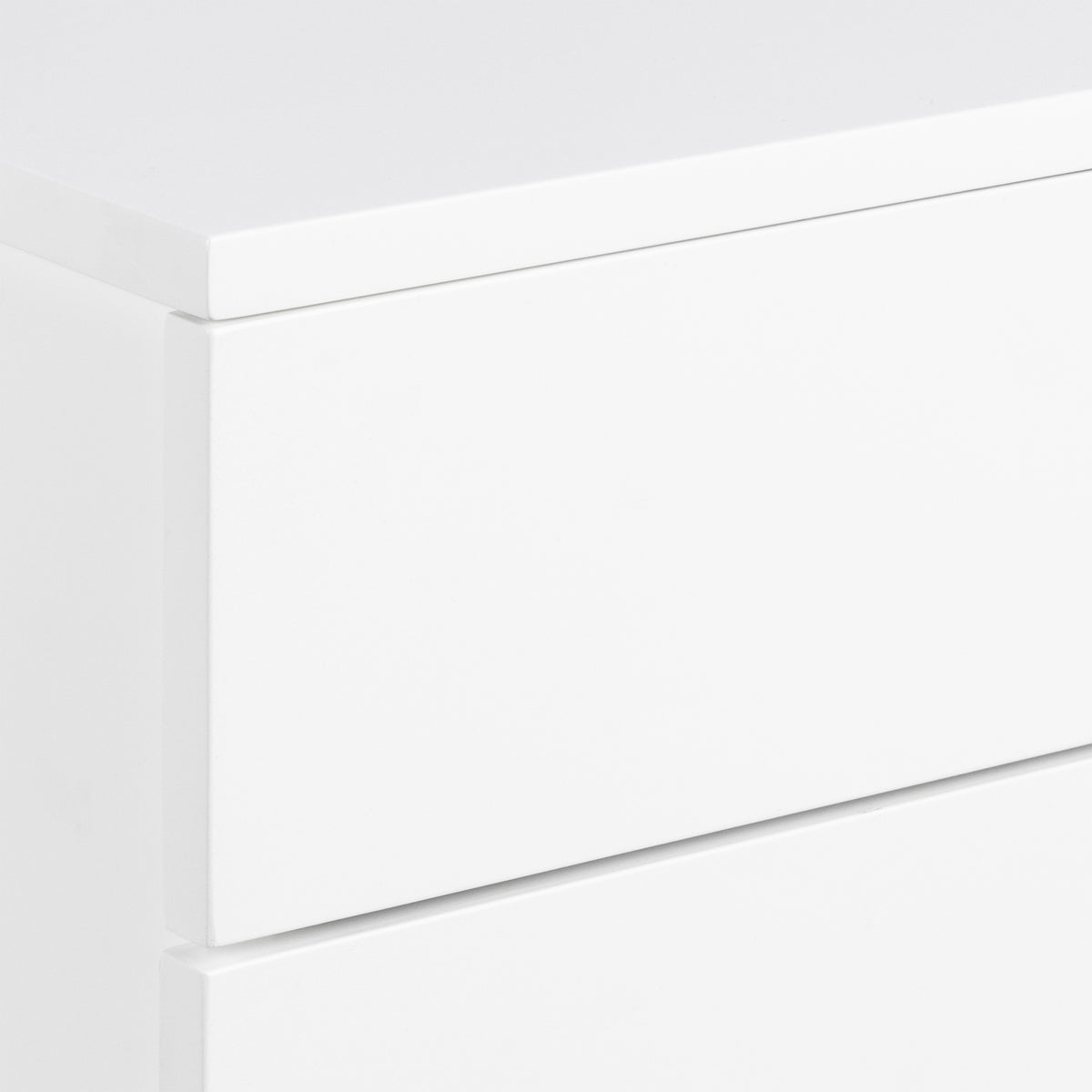 Avignon Bedside Table with 2 Drawers in White