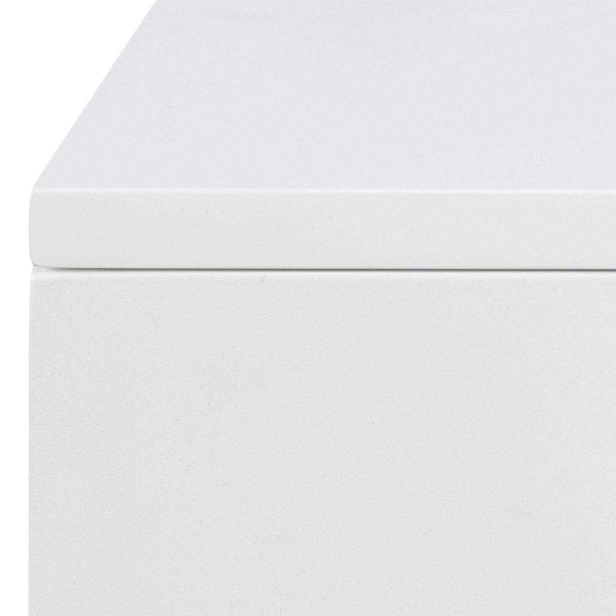 Avignon Bedside Table with 2 Drawers in White