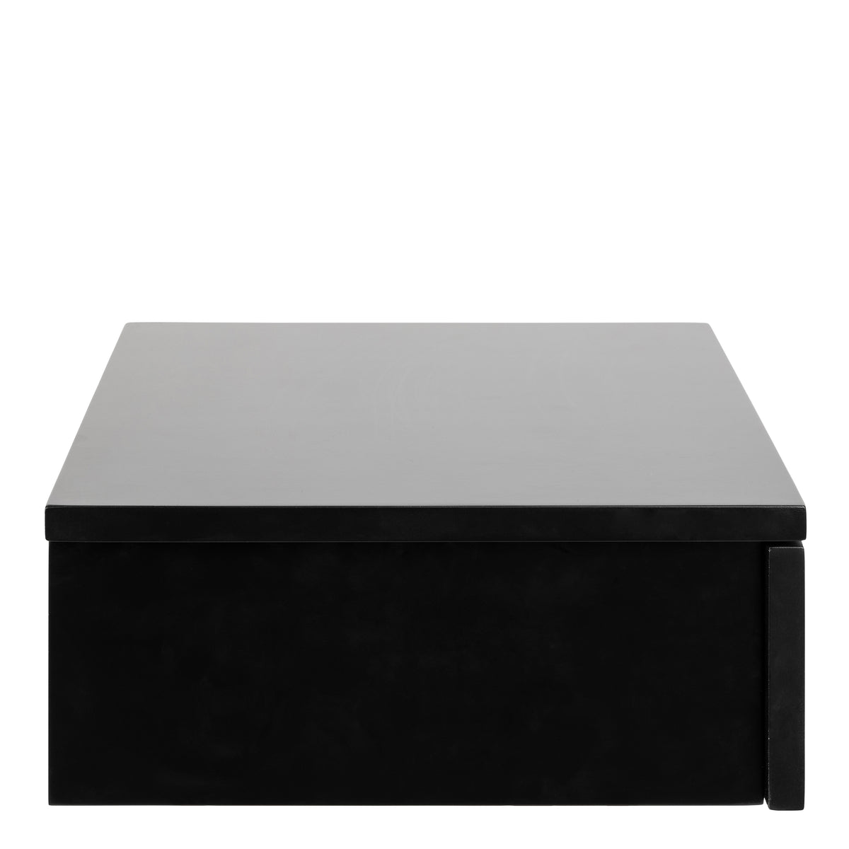 Avignon Square Bedside Table with 1 Drawer in Black