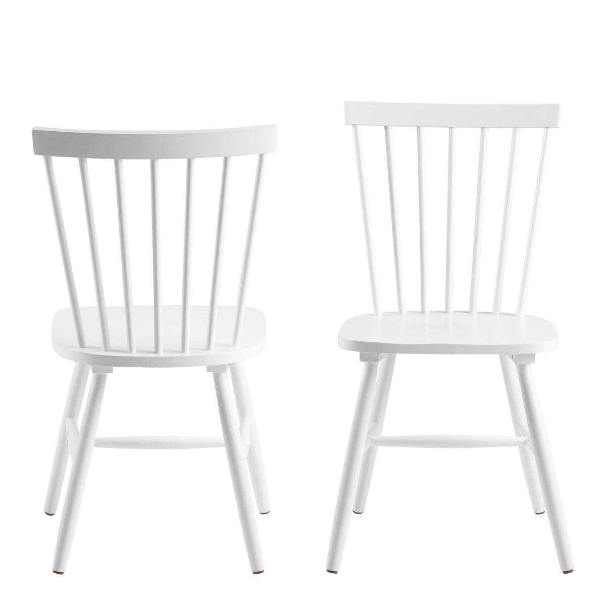 Riano Dining Chairs in White Set of 2