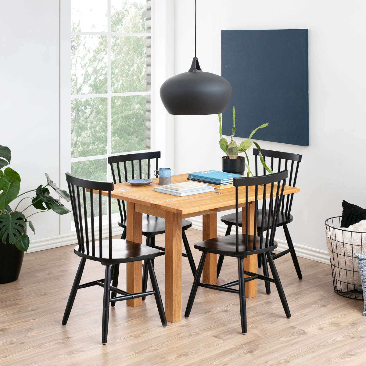 Riano Dining Chairs in Black Set of 2