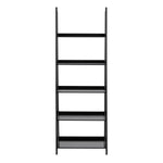 Wally Bookcase with 5 Shelves in Black