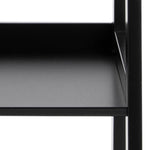 Wally Bookcase with 5 Shelves in Black