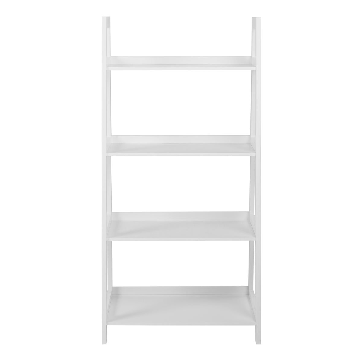 Wally Bookcase with 4 Shelves in White