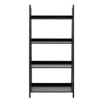 Wally Bookcase with 4 Shelves in Black