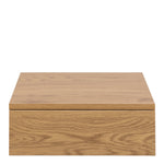 Avignon Square Bedside Table with 1 Drawer in Oak