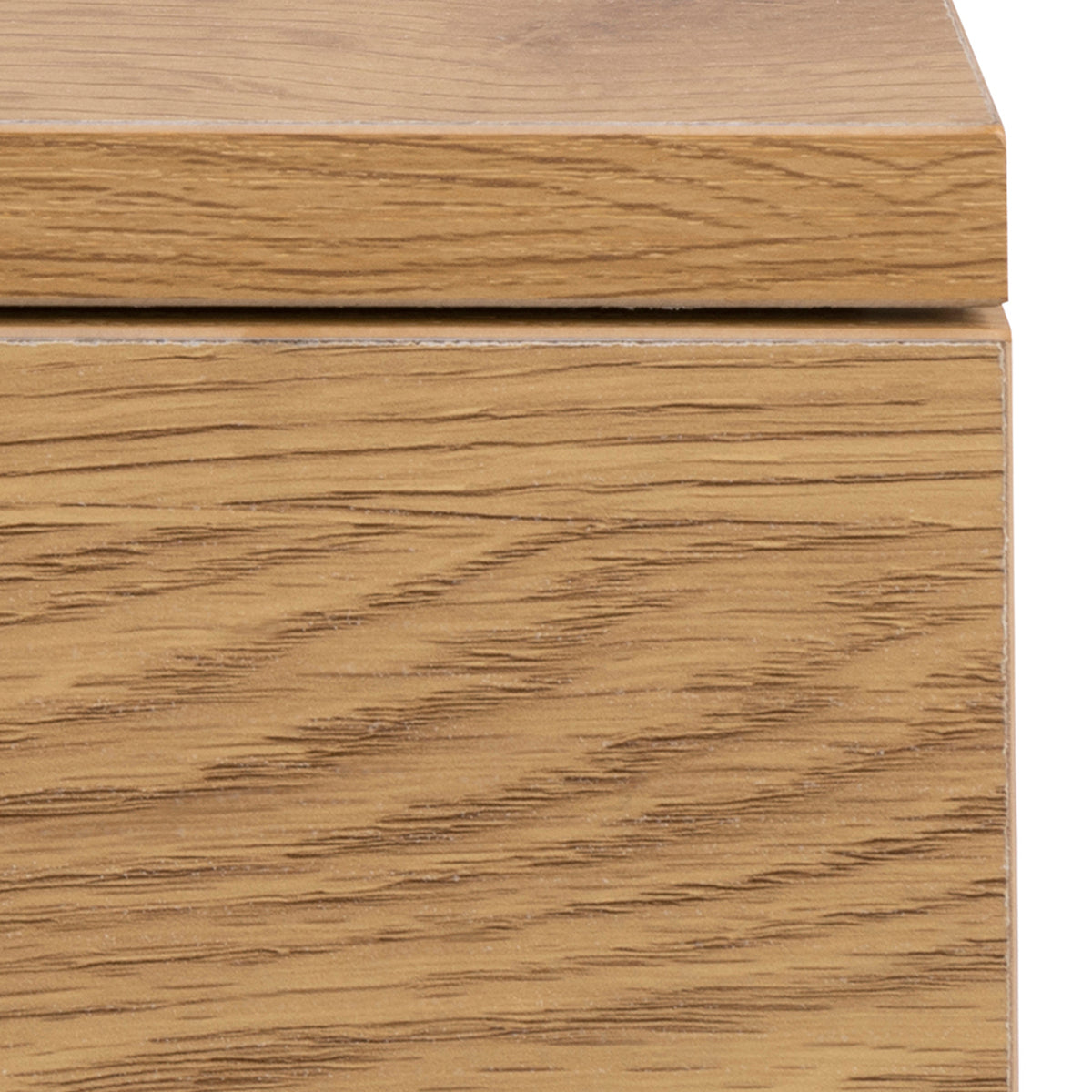 Avignon Square Bedside Table with 1 Drawer in Oak