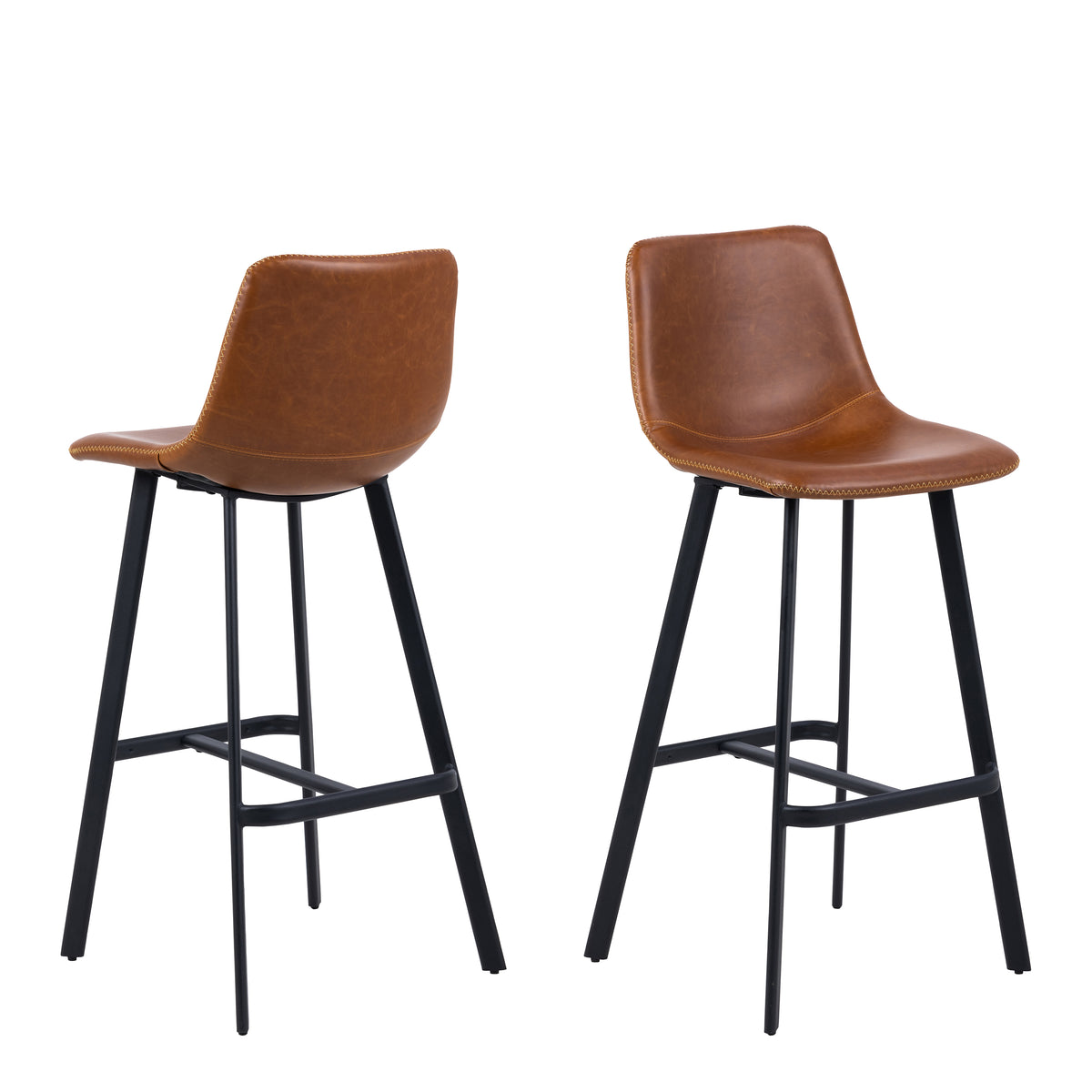 I_Oregon Bar Chair in Brown Set of 2