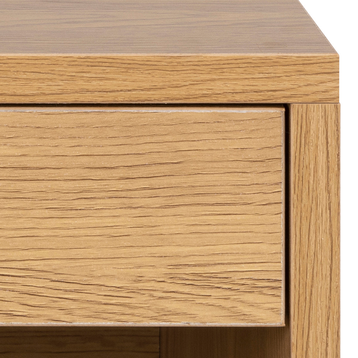 Cholet Square Bedside Table with 1 Drawer in Oak