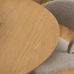 Malika Round Dining Table in Oak