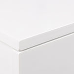 Avignon Square Bedside Table with 1 Drawer in White