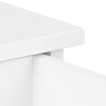 Avignon Square Bedside Table with 1 Drawer in White