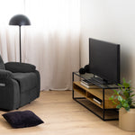 Randolf TV Unit in Black and Oak