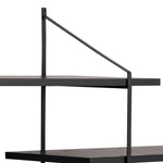 Belfast Wall Unit with 4 shelves in Black