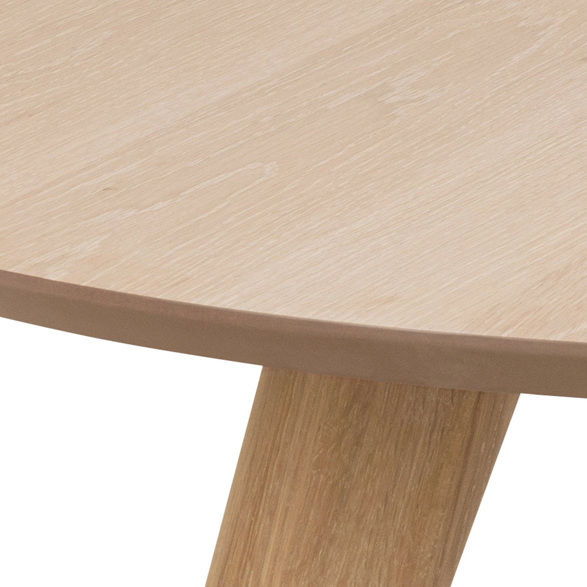 Townsville Round Dining Table in White Oak