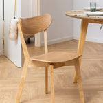 Roxby Dining Chairs in Oak Set of 2