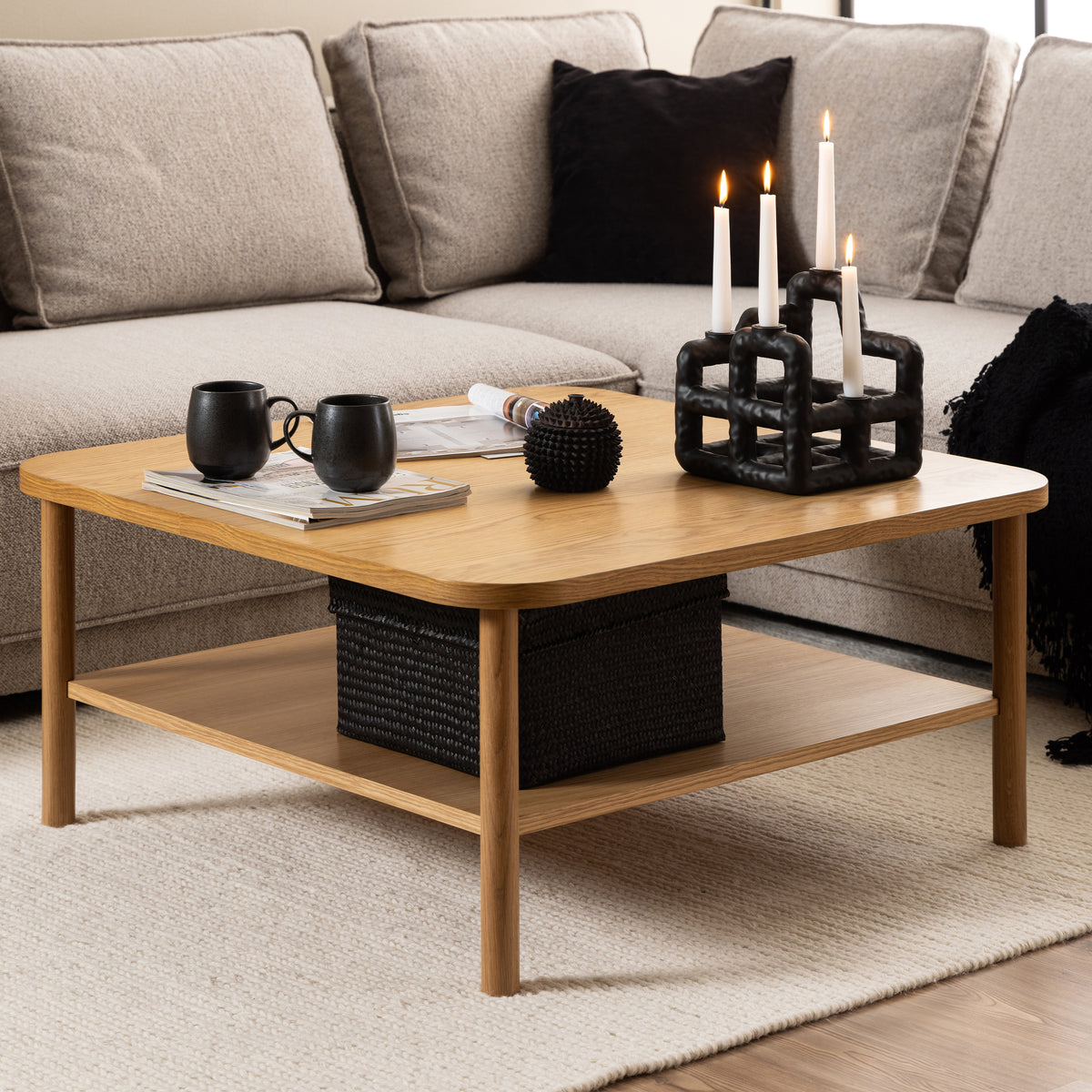 Banbury Square Coffee Table in Oak