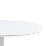 Ibiza Round Dining Table with White Top and White Base