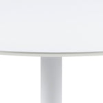 Ibiza Round Dining Table with White Top and White Base