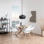 I_Duncan Round Dining Table in White Oak