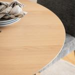 I_Duncan Round Dining Table in White Oak