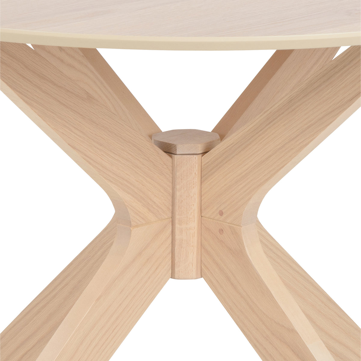 I_Duncan Round Dining Table in White Oak