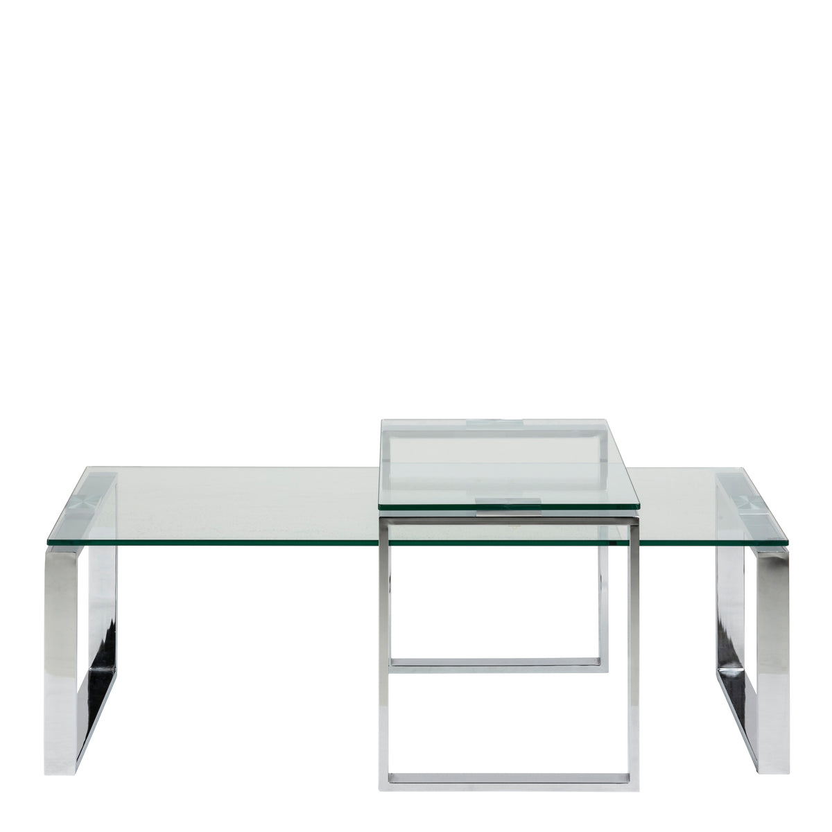 Katrine Coffee Table Set with Glass Top