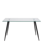 Wilma Dining Table with Glass Top